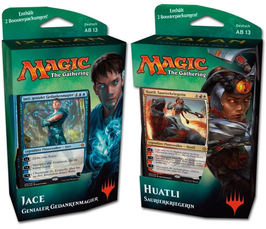 Wizards Of The Coast Magic Ixalan Planeswalker-Decks 2er Set (DE) 3 Wizards Of The Coast Magic Ixalan Planeswalker-Decks 2er Set (DE)