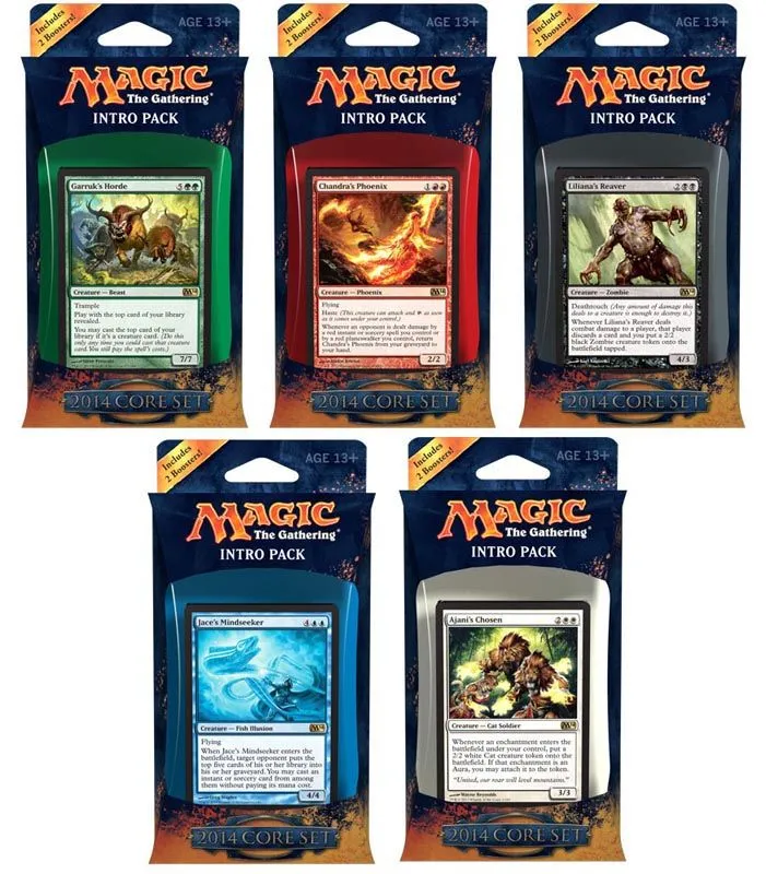 Wizards Of The Coast Magic 2014 Hauptset Intro-Packs 5er Set (DE) 3 Wizards Of The Coast Magic 2014 Hauptset Intro-Packs 5er Set (DE)