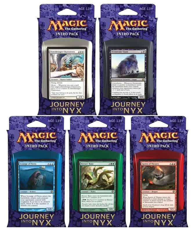 Wizards Of The Coast Magic Journey Into Nyx Intro-Packs 5er Set (EN) 3 Wizards Of The Coast Magic Journey Into Nyx Intro-Packs 5er Set (EN)