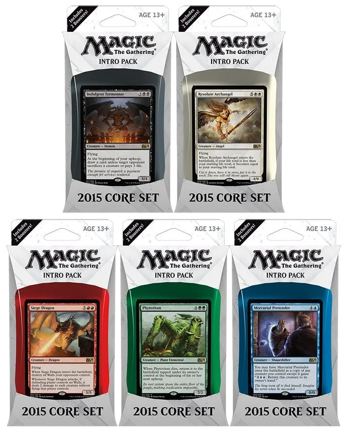 Wizards Of The Coast Magic 2015 Hauptset Intro-Packs 5er Set (DE) 3 Wizards Of The Coast Magic 2015 Hauptset Intro-Packs 5er Set (DE)